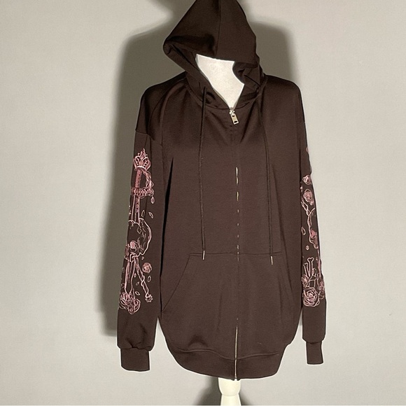 Harajuku Starry Collector Pastel Goth Kawaii Oversized Black Hoodie - Picture 3 of 15